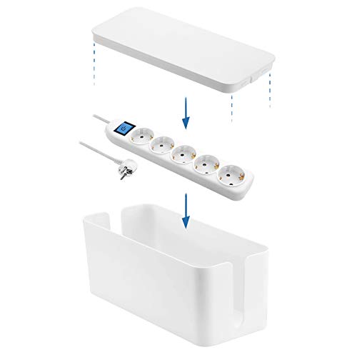 Organizador de Cabos ELECTRALINE 300170 (Branco) Electraline - Filtros de linha e supressores de surtos - organizador, cabos, electraline, 300170, branco