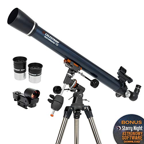 Telescópio Celestron Astromaster 70 Eq Refrator 70 Mm Celestron - Telescópios - telescópio, celestron, astromaster 70, eq refractor, 70 mm