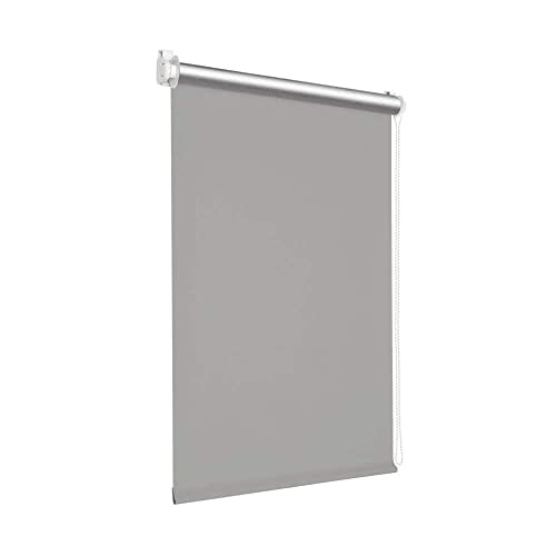 Estores de Rolo VICTORIA M. Tenebra Cinzento Victoria M. - Persianas e cortinas - tecido termofusível, corda imã, suporte parede, abrazadoras