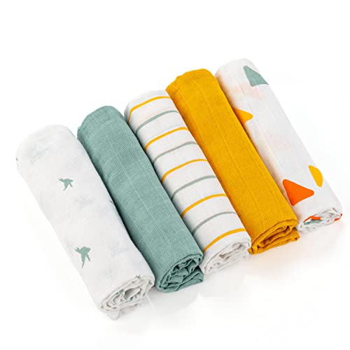 Manta LA LOONA (Algodão - Amarelo - 70 x 70 cm) LaLoona - Roupa - algodão, amarelo, 70x70 cm