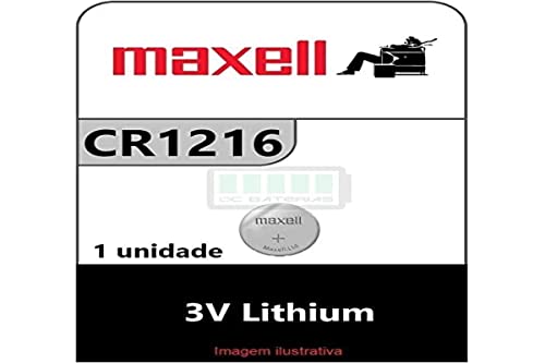 Pilha Recarregável MAXELL CR1216 Household Battery Maxell - Baterias - não-recarregável, 1,5 V, 120 mAh