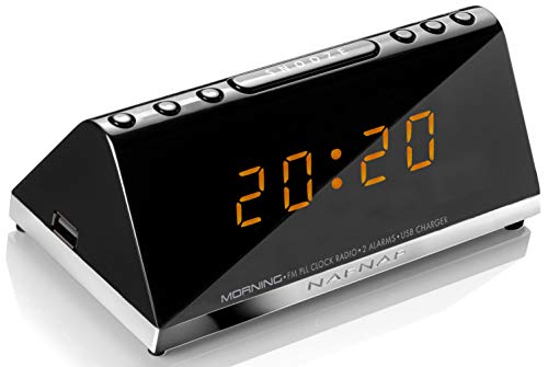 Rádio Despertador SUNSTECH NAF-Naf Morningv2 Preto SUNSTECH - Radios - rádio despertador, preto, morning
