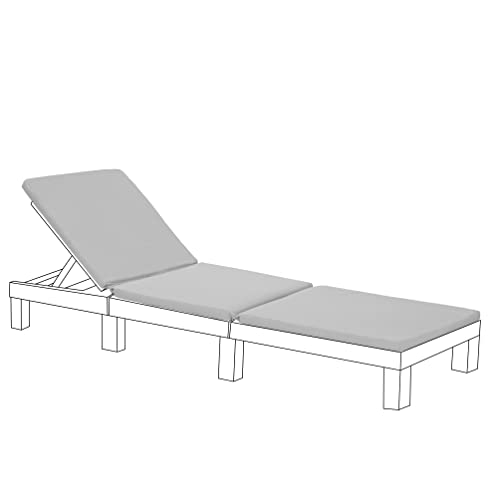 Almofada de Repouso GARDENISTA Allibert Keter Daytona Cinza Gardenista - Almofadas - cinza, poliéster, almofada