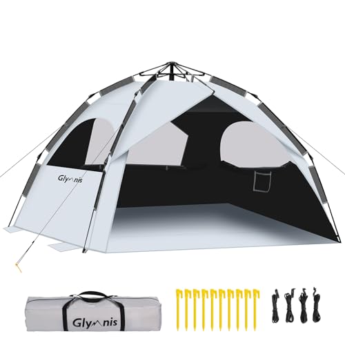 Tenda de Praia GYMNIS (4-6 Pessoas - Vermelho) Glymnis - Barracas - 4-6 pessoas, vermelho, estável, fácil montagem