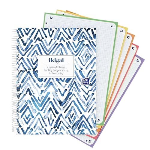 Caderno OXFORD A4+ (A4 - Quadrado - Branco) Hamelin Brands - Cadernos e bloco de notas - a4, quadro, branco, margens perfuradas
