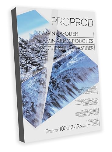 Pack 100 Capas para Encadernação PROPROD Laminado A4 ProProd - Filme de laminação, pochetes e folhas - laminadas, a4, 100 unidades