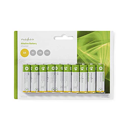 Pilhas Alcalinas Nedis 1,5V (10 unidades) NEDIS - Baterias de uso geral - pilhas alcalinas, nedis, 1,5v, 10 unidades