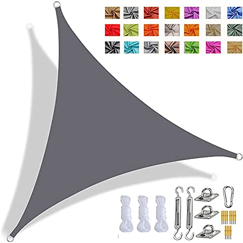 Toldo de Guarda-Sol Vela 5X5M com Kit de Fixação e Corda CANYUE - Toldos e gazebos - toldo, guarda-sol, vela, kit de fixação, corda