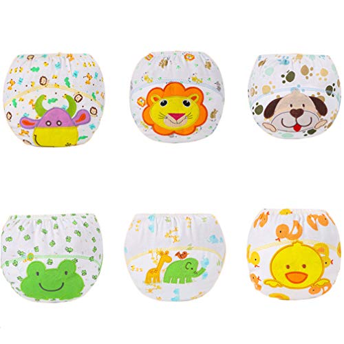 Fraldas X-MARCA Amigo (Tam: 0 a 2 anos - 6 Un) XM-Amigo - Roupa interior - algodão, TPU resistente à água, alvável, reutilizáveis