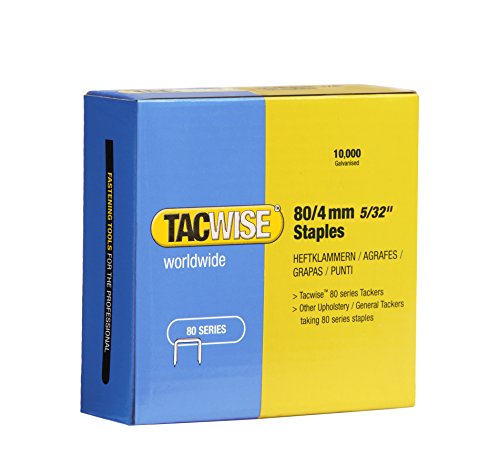 Agrafos TACWISE Tipo 80/4Mm (10.000 Un) Tacwise - Grampos industriais - agrafos, tacwise, tapeçaria, aço inoxidável