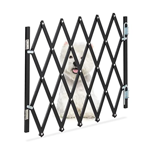 Barreira de Segurança para Cães Relaxdays | Preto Relaxdays - Móveis para bebês e crianças pequenas - barreira, segurança, cães, preto