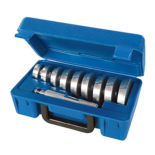 Conjunto de acessórios para instalação de rolamentos e vedação SILVERLINE Silverline Tools - Soquetes de ferramentas - 10 peças, pinos de montagem, suportes de rolo, tampa de rolamento