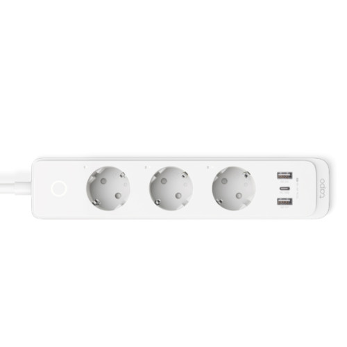 Extensão Elétrica TP-LINK Tapo P300 (1.5 m) TP-Link - Filtros de linha e supressores de surtos - 3 tomadas, 2 portas USB, sem fios, homekit