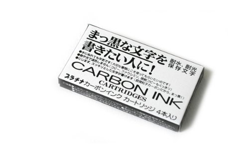 Tinteiro PLATINUM 2.0 Preto (PEN-PLAT-CARBON-4PK) Platinum - Tinta e recargas de caneta - preto, jato de tinta, 4 cartuchos