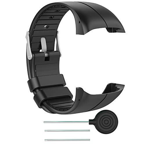 Correia para Relógio POLAR M400/M430 (Preto) INF - Pulseiras de relógio - silicone, 90-145mm, velcro