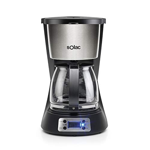 Máquina de Café Solac CF4031 Stillo Digital Solac - Cafeteiras de filtro - cafeteira, 1000 W, 1.5 L, 12 copos