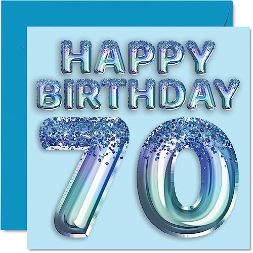 Tarjeta Feliz Cumpleaños para Hombre 70 Años Stuff4 - Cartões de cumprimentos e de nota - feliz aniversário, homem, 70 anos
