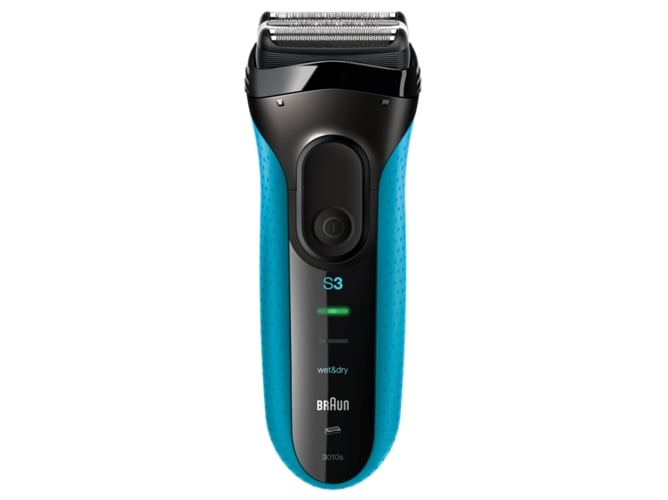 Máquina de Barbear BRAUN Series 3 3010 (Autonomia 45 min - Bateria) Braun - Acessórios de banheiro - autonomia 45 min, bateria, seco e molhado, três elementos flexíveis