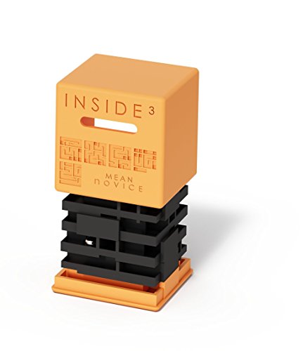 Caixa de Armazenamento INSIDE3 Cubi M Laranja Claro INSIDE3 - Quebra-cabeças mecânicos - armazenamento, moderno, compartimento interno, alavanca transportadora
