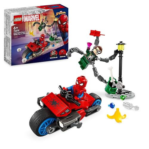 LEGO Marvel Super Heroes 76275 Perseguição de Motocicleta: Spider-Man vs. Doc Ock LEGO - Blocos de encaixe - lego, marvel, super heroes, perseguição, motocicleta, spider-man