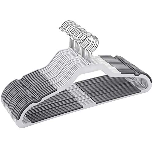 Varão SONGMICS com Tampo Plano (20 Unidades) SONGMICS - Acessórios de vestuário - plástico ABS, metal, 20 unidades, capacidade 5 kg