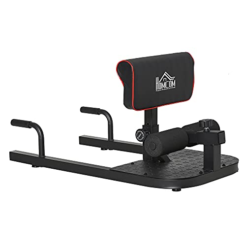 Máquina de Musculação HOMCOM 3 em 1 Profundo Sissy Squat (Preto - 122x60x125cm) SPANISH AOSOM - Máquinas e suportes de levantamento de pesos - 3 em 1, profundo, squat, 122x60x125cm