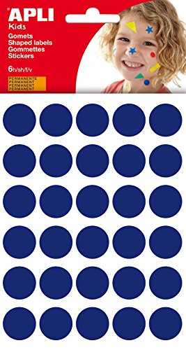 Autocolantes APLI Gomets Redondos Ø20Mm (180 Un) APLI - Enfeites e acabamentos - autocolantes, apli, gomets, redondos, psicomotricidade fina