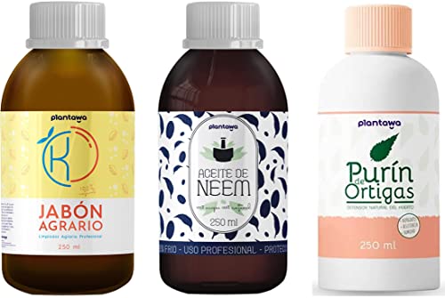 Pacote de Proteção de Neem e Purín de Ortiga para Plantas (3X250Ml) Plantawa - Pesticidas - neem, purin, ortiga, plantas