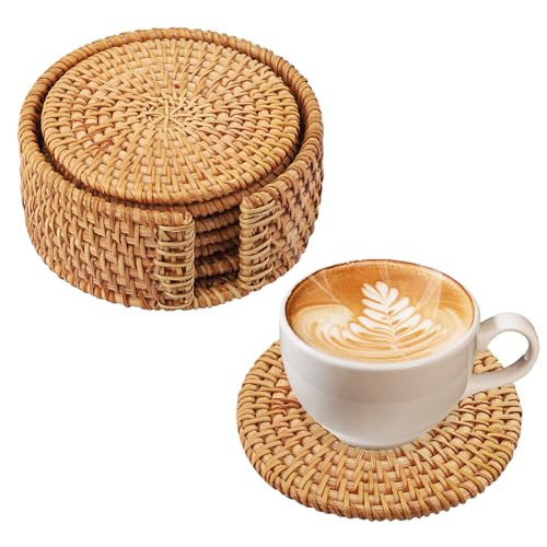 Conjunto 6 Canecas ATLIBERSWO Madeira Natural Atliberswo - Porta-copos - conjunto, canecas, madeira natural