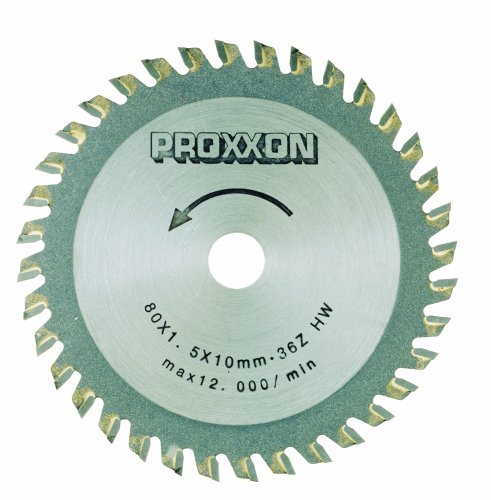 Lâmina de Serra Tico-tico PROXXON Carbura 36 Dentes Ø80Mm PROXXON - Lâminas de serra - 36 dentes, Ø80mm, corte de madeira