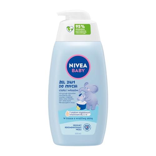 Gel de Banho NIVEA Baby 2 em 1 (500 ml) BEIERSDORF A.G. - Shampoo & condicionador - gel, nivea baby, 2 em 1, 500 ml