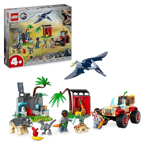 LEGO Jurassic World: Resgate de Crias de Dinosaurios - 76963 (Idade Mínima: 4) LEGO - Blocos de encaixe - lego, jurassic world, resgate, dinosaurios, crias, 76963