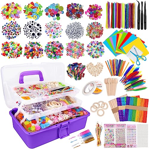 Kit de Artesanato para Crianças JOTOL 3100+Pcs JOTOL - Kits de artesanato de brinquedos - cores, acessórios, pintura, coloração