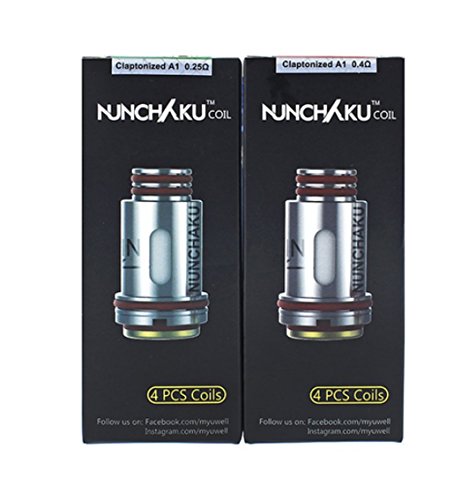 Pack 4 Rebarbaturas para Vapeadores Uwell Nunchaku A1 0.4 Ohm UWELL - Acessórios de fumar - rebarbatura, vapeador, uwell nunchaku a1, 0.4 ohm
