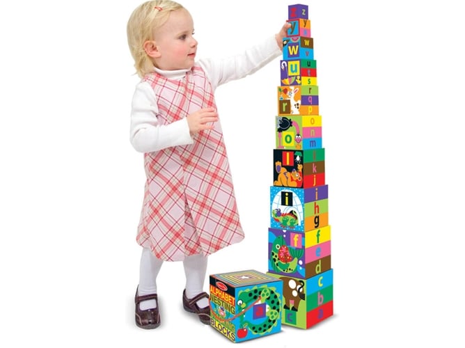 Jogo Didático MELISSA & DOUG (2 anos) Melissa & Doug - Brinquedos - jogo didático, melissa & doug, 2 anos, blocos de cartão, letras, imagens