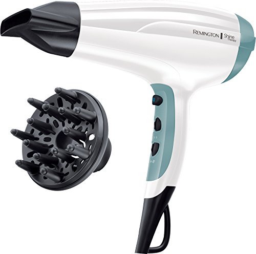 Secador de Cabelo REMINGTON Shine Therapy D5216 (2300 W - 3 Níveis de temperatura) Remington - Secadores de cabelo - 2300 w, temperatura ajustável, 3 níveis