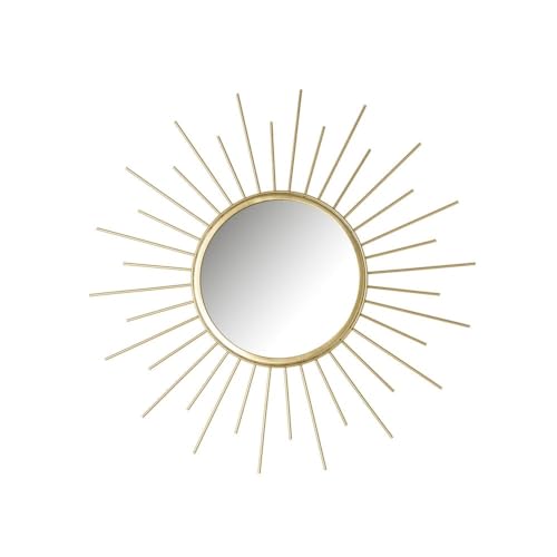 Espelho de Parede LEKE GO 0048 (Dourado - Aço - 45 x 45 cm) LEKE GO - Espelhos - dourado, metal, 45x45 cm, espelho