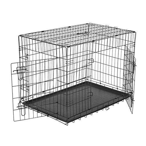 Transportadora para Animais PawHut | 106 x 71 x 76 cm - Preto PawHut - Sistemas de contenção de animais de estimação - transportadora, animais, PawHut, preto