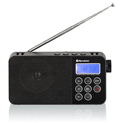 Rádio Portátil ROADSTAR TRA-2340PSW (Preto - Digital - AM/FM/SW) Roadstar - Áudio - portátil, AM/FM/SW, sintonizador digital, temporizador