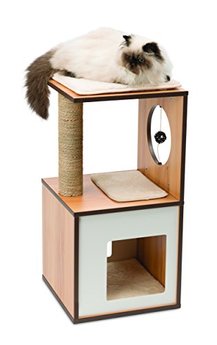 Arvore de Arranhador para Gatos VESPER V-Box Castanha VESPER - Mobiliário para gatos - árvore, arranhador, gatos, castanha