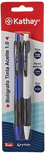 Esferográfica KATHAY 86210499 (Azul e Preto) Grafoplas del Noroeste,S.A. - Canetas - tinta azul, tinta preta, óleo base, ponta redonda