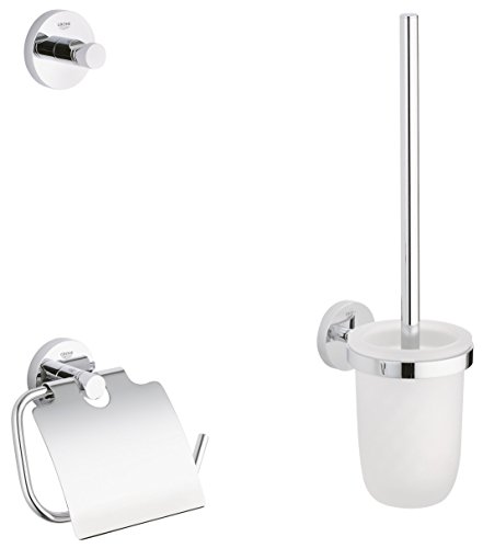 Conjunto de acessórios para casa de banho GROHE 25866000 (Cozinha e Casa de Banho) Grohe - Conjuntos de acessórios de banheiro - metal, design elegante, porta-rolhos, coluna