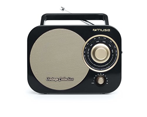 Rádio MUSE M-055 RB (Preto - Digital - FM/AM - Pilhas) Muse - Áudio - portátil, am/fm, 10 presets, altavoz incorporado