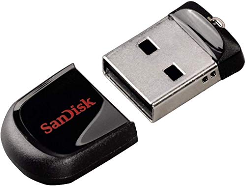 Pen USB SANDISK Cruzer Fit 64GB Preto e Azul Sandisk - Pen drives usb - usb, sandisk, cruzer fit, 64gb, preto, azul