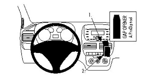 Suporte BRODIT ProClip para Fiat Doblo/Opel Combo Brodit - Auto-falantes veiculares - suporte, fiat doblo, opel combo