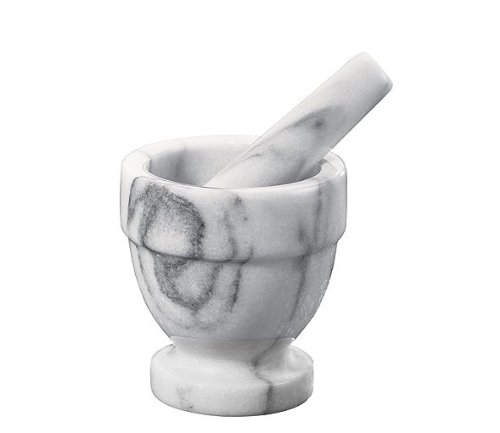 Almofariz de Mármore com Base K1002500812 - Branco Kuchenprofi - Utensílios de Cozinha - almofariz, mármore, base, branco