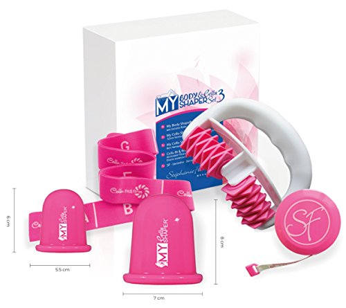 Conjunto de Massagem para Celulite 3 em Rosa Stephanie Franck Beauty - Ferramentas de cuidados com a pele - conjunto, massagem, celulite, rosa