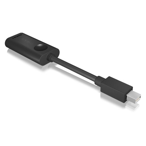 Cabo Adaptador ICY BOX IB-AC506 Mini DisplayPort HDMI Preto ICY BOX - Adaptadores de cabos de áudio e vídeo - mini displayport, hdmi, plug & play, 4096x2304