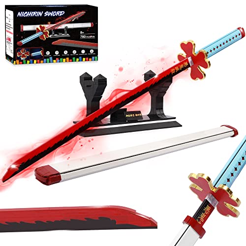 Conjunto de Construção DEMON SLAYER Katana Jorumo - Armas de brinquedo e acessórios - conjunto construção, demon slayer, katana, espada, suporte, bolsa