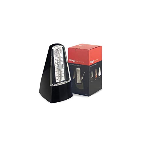 Relógio Despertador STAGG Tradicional (Preto) Stagg - Acessórios para instrumentos musicais e orquestra - alarme, preto, pvc